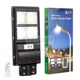 Foco Solar Luminaria 80W con sensor soporte y control remoto