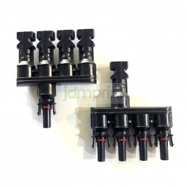 Par Conector MC4 4 en 1 Macho - Hembra