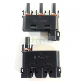 Par Conector MC4 3 en 1 Macho - Hembra