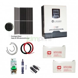 Kit Solar 2000W con 540w en Panel +20% Bifacial