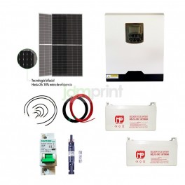 Kit Solar 5600w con 2160w en Panel +20% Bifacial