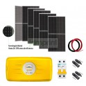 Kit solar On Grid 3000w con 2700w en Panel +20% Bifacial, SIN RESPALDO