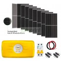 Kit solar On Grid 3000w con 4200w con 4320w en Panel +20% Bifacial, SIN RESPALDO
