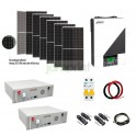 Kit solar litio full 6200w con 3240w en Panel +20% Bifacial